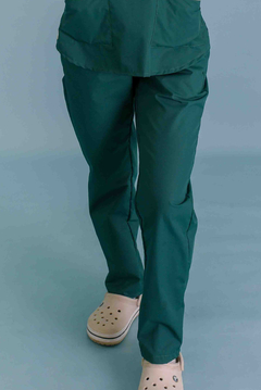 PANTALON MUJER VERDE OSCURO