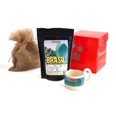 Gift Box Cienfuegos Sentidos: Café Modo Barista Brasil Pedra + Taza artesanal