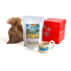 Gift Box Cienfuegos Sentidos: Café Modo Barista Colombia Orgánico + Taza artesanal