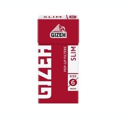 Filtros GIZEH SLIM POP UP 6 mm - Pack x 102