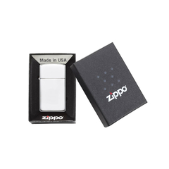 Encendedor Zippo Slim Cromado Pulido (1610) en internet