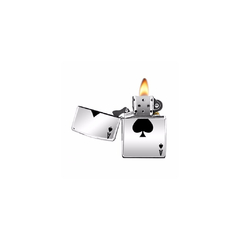 Encendedor Zippo Indulgence Cromado Az de Picas (24011) - comprar online