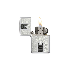 Encendedor Zippo Cromado As de Picas (24196) - comprar online