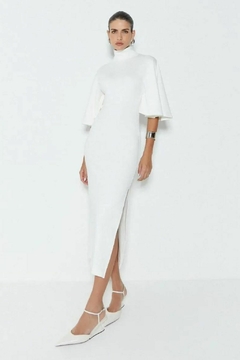 VESTIDO MIDI OFF WHITE HELOISA