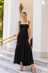 VESTIDO LONGO PRETO MAITÊ