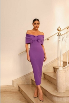 VESTIDO MIDI LAÇO VIOLETA ÉRICA