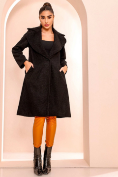 Black Long Teddy Coat