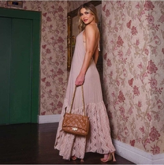 VESTIDO LONGO COM BARRA EM RENDA JACK