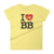 T-Shirt Ride It! I Love Bodyboard Feminina - Branca e Amarela on internet