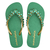 Chinelo Mandala Cristal Foliage Verde - comprar online