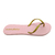 Chinelo Mandala Flat Casual Rosa - Tira Dourada - comprar online