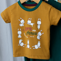 camiseta infantil-amor pelos animais-baby-buda-bebê-budinha-coelho-camisetinha-camiseta bebê-bebê yoga-coelho yoga-cruelty free