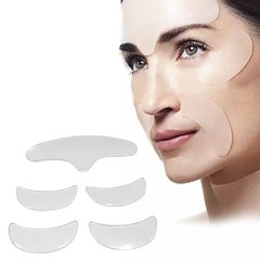 Silicone Antirugas 5 peças ( testa, áreas dos olhos e bigode chinês) - loja online