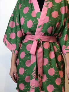 Kimono GOTAS VERDE (MIX) - FOLKSY