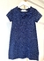 Vestido de punto fino azul - comprar online