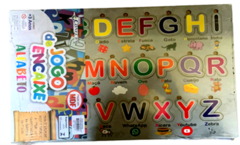 Jogo Alfabeto de encaixe - MDF