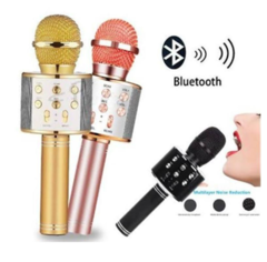 Microfone Sem Fio Bluetooth Speaker Usb - comprar online