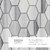 Revestimiento Malla Mármol Hexagonal Erzin Grey Plancha 26.6x32 - comprar online