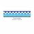 Guarda en Venecitas. Celeste Blanco Azul Alto: 22 cm Precio por metro Lineal - comprar online