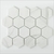 Revestimiento Malla Mármol Glass Hexagonal HEXAGLAR ARISTON WHITE 26x30 cm en internet