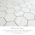 Revestimiento Malla Mármol Glass Hexagonal HEXAGLAR ARISTON WHITE 26x30 cm - Moncalieri