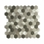 Revestimiento de Aluminio Autoadhesivo hexagonal Hexa Alum Gray Plancha 30x30