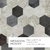 Revestimiento de Aluminio Autoadhesivo hexagonal Hexagon Mohav Plancha 26x30 - comprar online