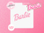 Stencil Logo Barbie D4