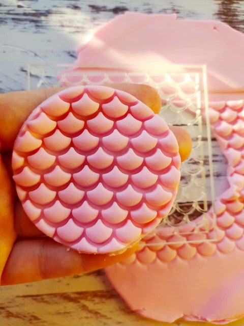 Stamp Relieve Textura Escamas