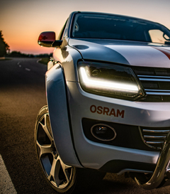 FAROL LEDRIVING FULL LED AMAROK BLACK- FAROL COMPLETO DA AMAROK (Máscara Negra) FULL LED + DRL OSRAM - Osram