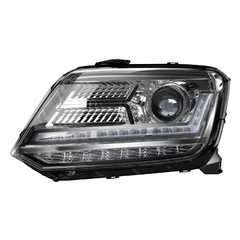 FAROL LEDRIVING FULL LED AMAROK BLACK- FAROL COMPLETO DA AMAROK (Máscara Negra) FULL LED + DRL OSRAM