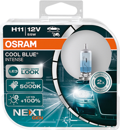 LÂMPADA HALÓGENA COOL BLUE INTENSE NEXT GENERATION H11 64211CBN 55W 12V DUO