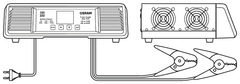 Carregador Profissional de Baterias 12V e 24V – 100A - Modelo OSCP10024 - Osram