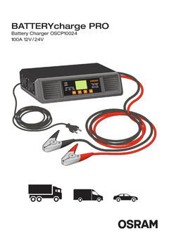 Carregador Profissional de Baterias 12V e 24V – 100A - Modelo OSCP10024