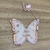 Enfeite de porta 3D - Borboleta com flores rosinha - PE05 - comprar online