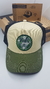 Gorra De Autor The Cap FEMME LINE "Flower Power" Beige, Verde y Negro - comprar online