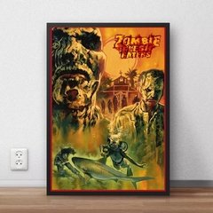 Quadro Poster Decorativo Arte Zombie Flesh Eaters 42x29c