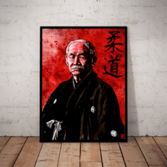 Quadro decorativo academias judo mma ufc Mestre Jigoro Kano 42x29cm