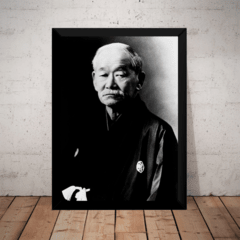 Lindo quadro decorativo academias judo jiu jitsu Mestre Jigoro Kano 42x29cm