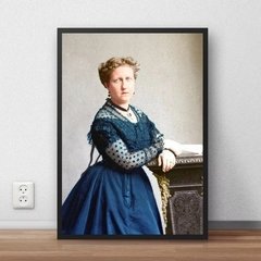 Quadro Princesa Isabel Foto Colorida Monarquia Brasil Grande