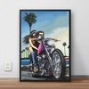 Quadro Decorativo Motoclubes Custom Art Daivid Mann 42x29cm