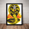 Quadro Serie Cobra Kai Retro Vintage Decorativo 42x29cm