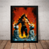 Quadro Artista Ken Kelly Manowar Guerreiro Rpg Grande 42x29