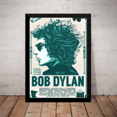 Poster Com Moldura Bob Dylan Rock Quadro