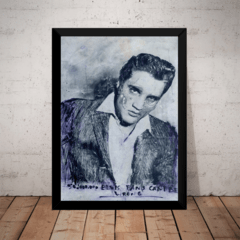 Quadro Neo Pop Rock Art Nick Twaalfhoven Elvis O Rei 42x29cm