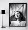 Quadro Fotografia decoração Foto Rara Ingrid Bergman 42x29cm