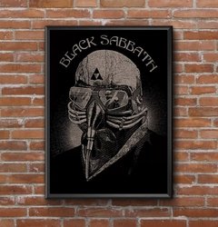 Quadro Decorativo Rock Classico Arte Black Sabbath 42x29cm