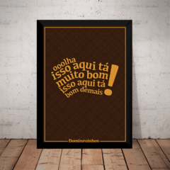 Quadro Musical Arte Frase De Musica Dominguinhos 42x29cm