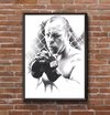 Quadro Arte Mma Lutadores Wanderley Silva Axe Murder 42x29cm