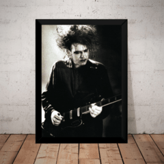 Quadro Foto Post Punk Goth Rock Robert Smith Cure 42x29cm